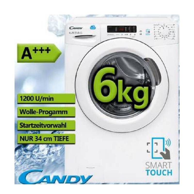met de klok mee lens regelmatig Candy CS34 1262 D3 6 kg A+++ – wasmachine – Wasgigant